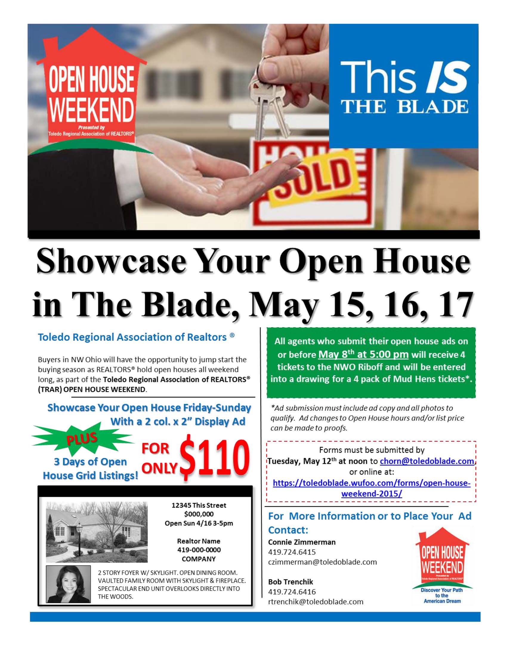 open house weekend may 16 17 2015 toledo board of realtors ads for houses